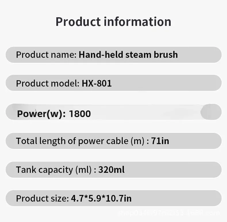 Portable Handheld Garment Steamer for Clothes - 1640W Electric Steam Iron with 320ml Tank, 25s Quick Heat, Stainless Steel Panel, 1.8m Cord - Ideal for Home & Travel showcase 14