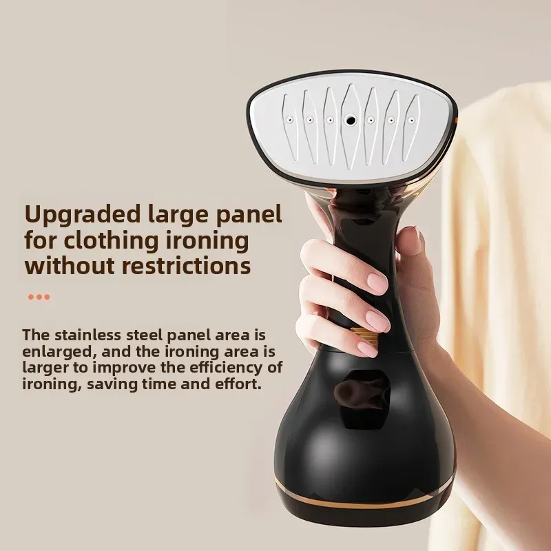 Portable Handheld Garment Steamer for Clothes - 1640W Electric Steam Iron with 320ml Tank, 25s Quick Heat, Stainless Steel Panel, 1.8m Cord - Ideal for Home & Travel - Image 2