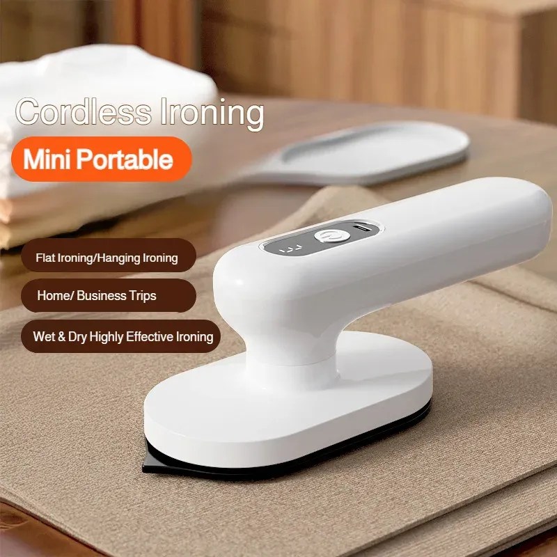 Portable Handheld Cordless Electric Iron for Travel & Home Use, Non-Steam with Water Spray Function to Remove Clothes Wrinkles