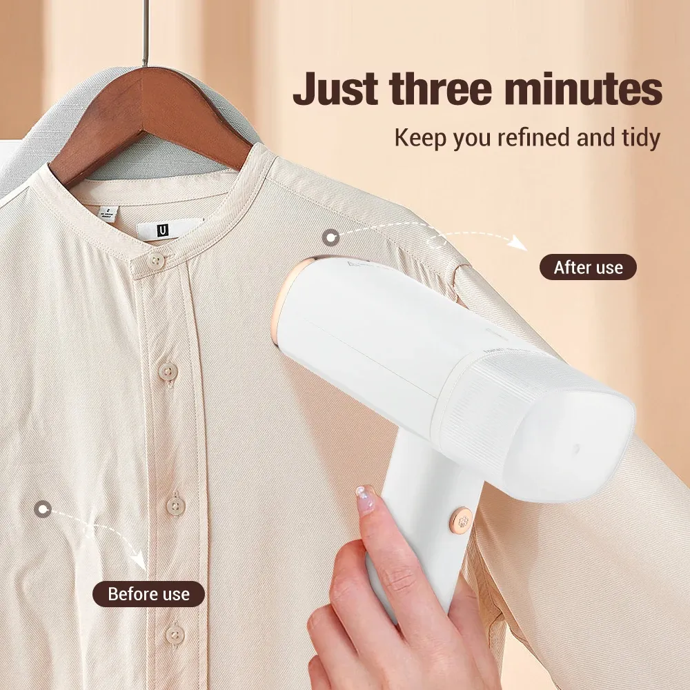 1000W Handheld Mini Steam Iron for Clothes, Portable Fabric Garment Steamer with Fast-Heat, Mite Removal, Foldable Design for Home Travel showcase 6