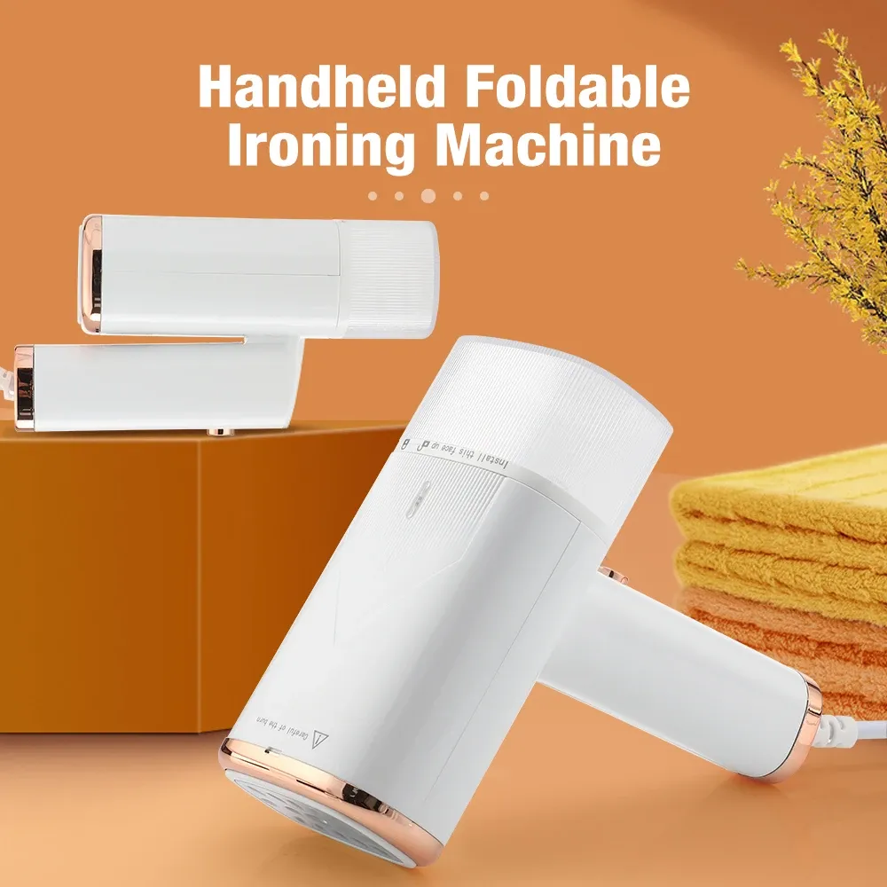 1000W Handheld Mini Steam Iron for Clothes, Portable Fabric Garment Steamer with Fast-Heat, Mite Removal, Foldable Design for Home Travel showcase 1