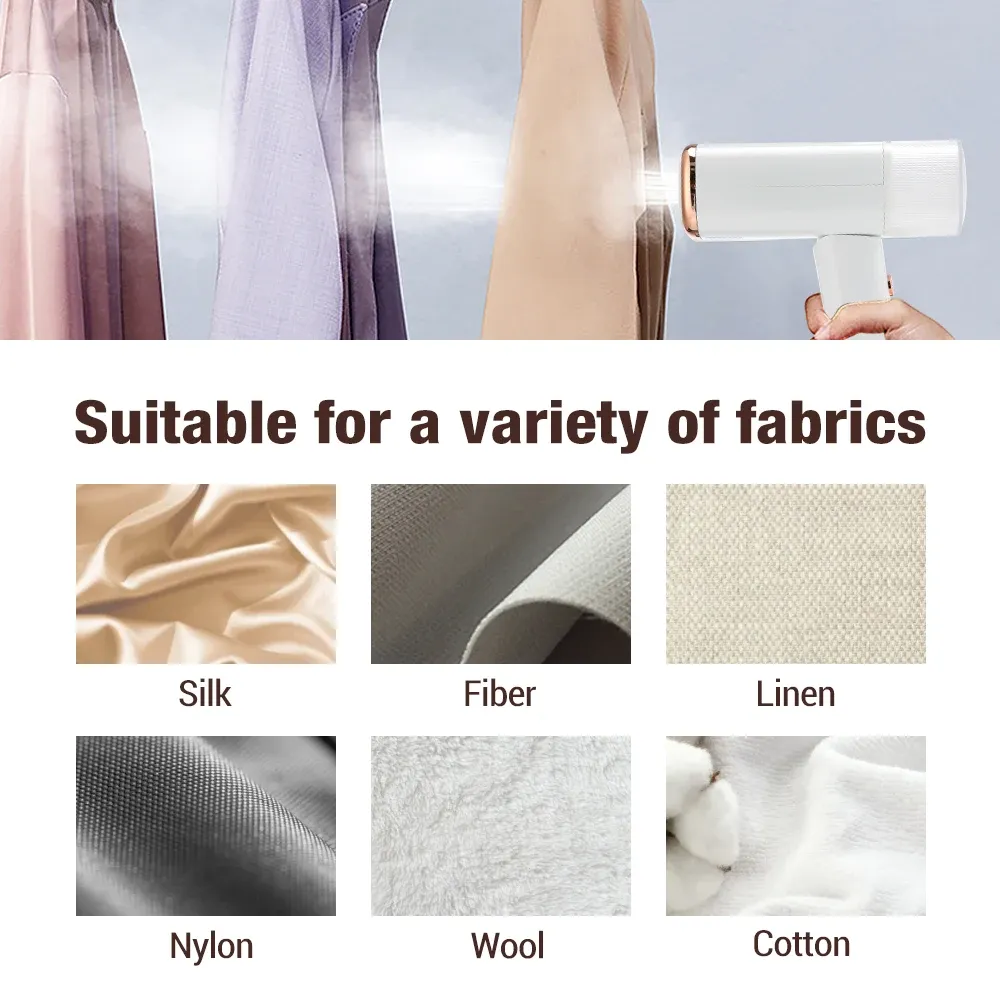 1000W Handheld Mini Steam Iron for Clothes, Portable Fabric Garment Steamer with Fast-Heat, Mite Removal, Foldable Design for Home Travel showcase 9