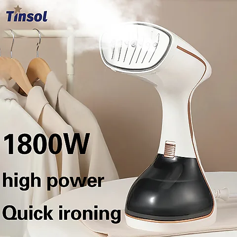 1800W Handheld Clothes Steamer with Touch Screen, 15s Fast Preheat, 320ml Portable Fabric Iron for Home & Travel