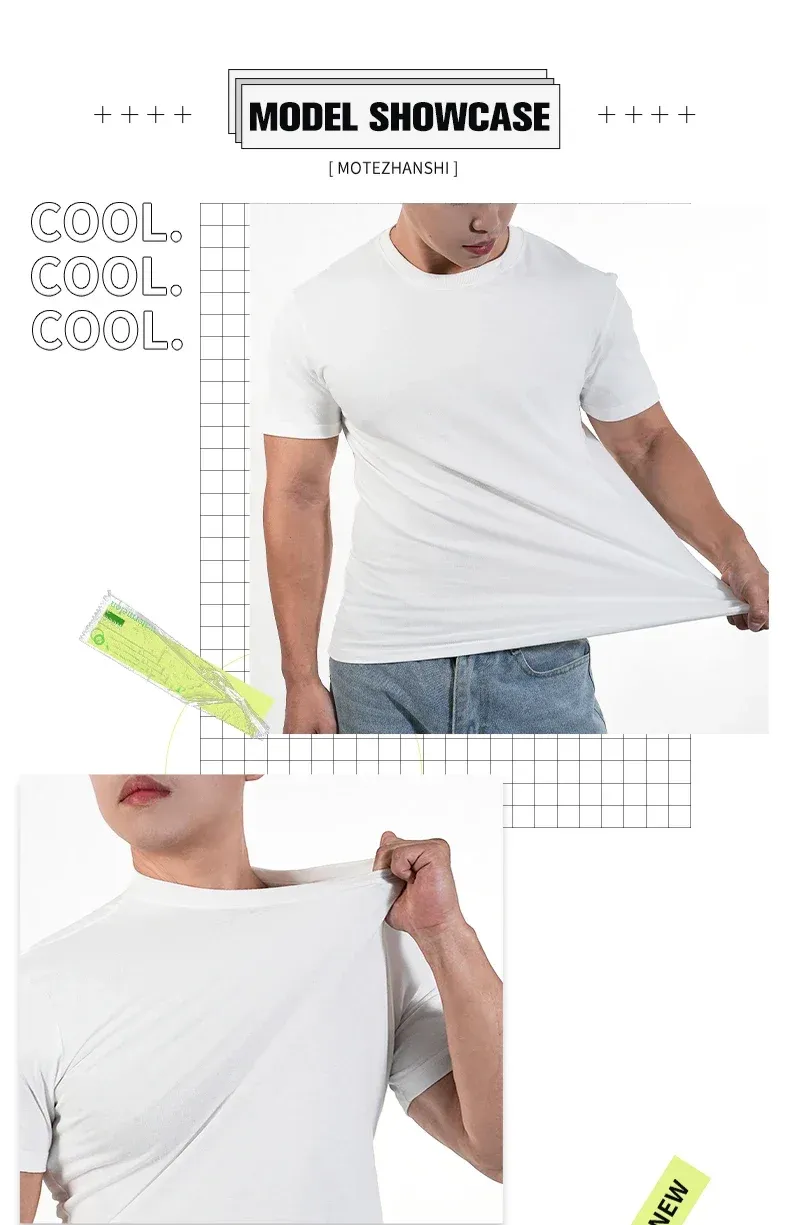 Men's O-Neck Short Sleeve T-Shirt Polyester Solid Color Fitness Muscle Tee Breathable Quick Dry Athletic Top for Jogging and Bodybuilding showcase 2