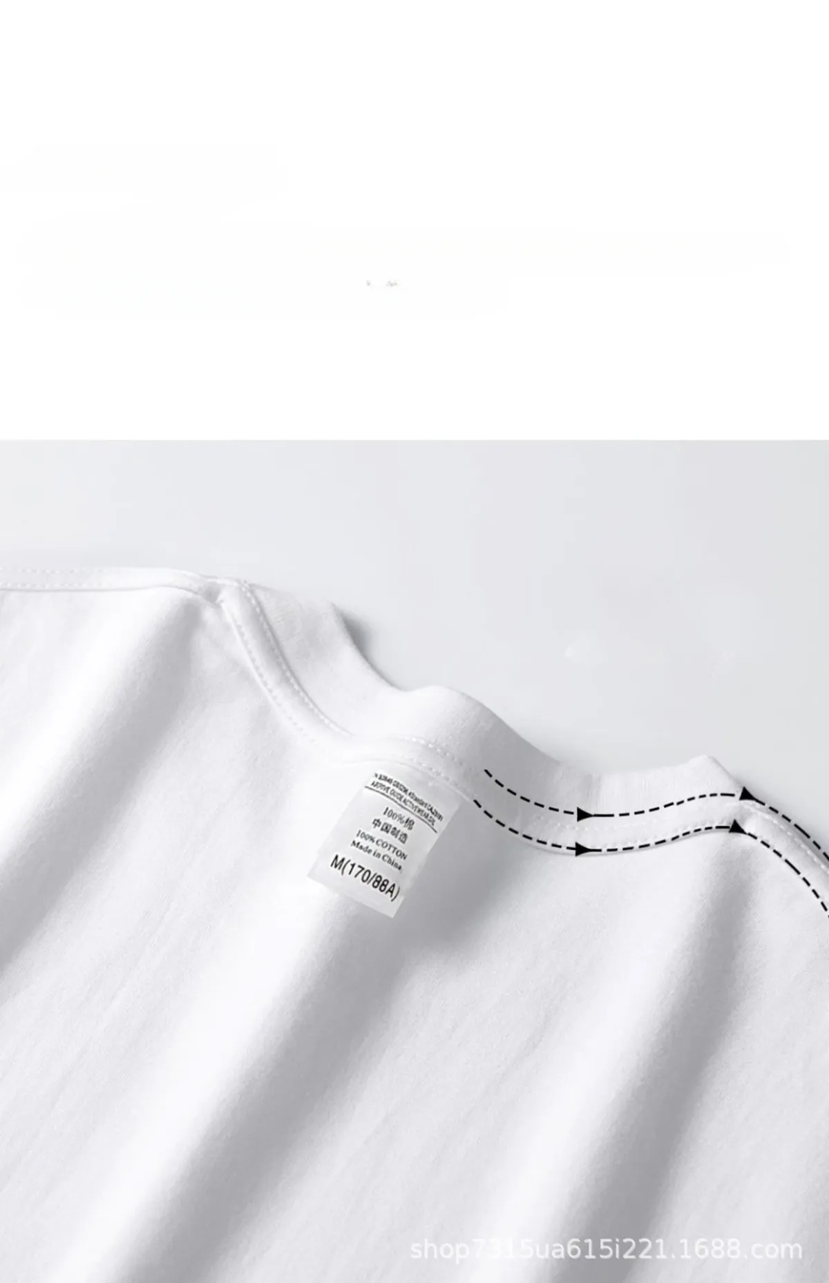 Heavyweight 300g Cotton T-Shirt for Men and Women, Summer Round Neck Loose Fit Basic Tee, Comfortable Short Sleeve Base Shirt showcase 8
