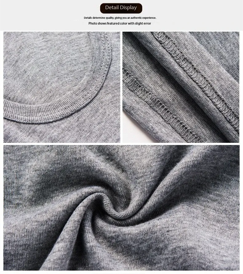 Men's Four Seasons Cotton Vest T-Shirt - Casual Sleeveless O-Neck Sports Fitness Top for All Ages showcase 4