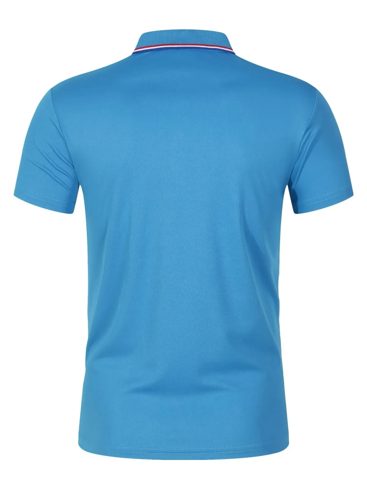 Men's Summer Casual Polo Shirt - Breathable Polyester Short Sleeve T-Shirt, Solid Color, Comfortable Fit for Everyday Wear showcase 14