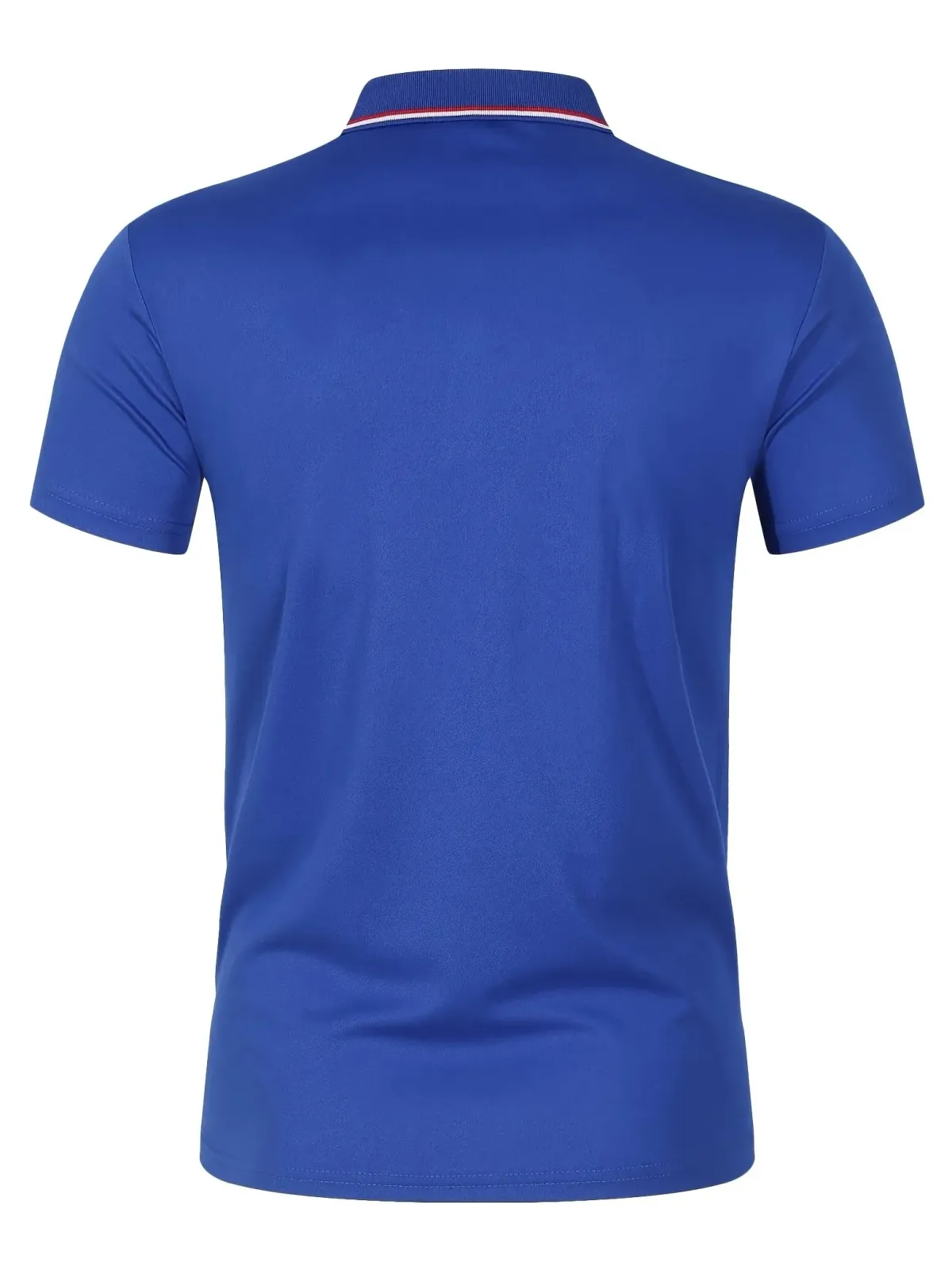 Men's Summer Casual Polo Shirt - Breathable Polyester Short Sleeve T-Shirt, Solid Color, Comfortable Fit for Everyday Wear showcase 17