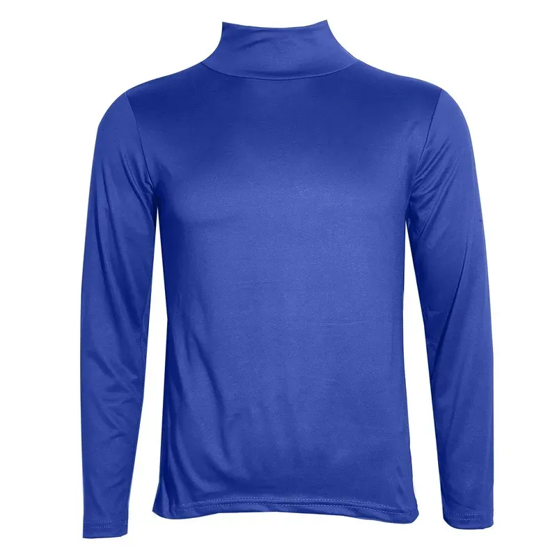 Men's Autumn Winter High Neck Long Sleeve T-Shirt Slim Fit Fashion Pullover - Breathable Elastic Apparel for Casual Wear showcase 19