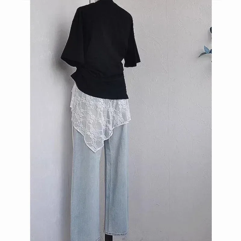 Women's French Lace Up Short Skirt - Versatile Wrap Dress Apron Style, Adjustable Waistband, Perfect for Spring/Summer Fashion thumbnail 5