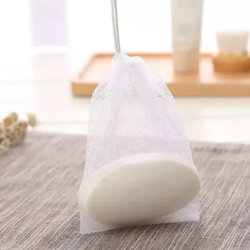 10PCS Hangable Soap Foaming Net Bag for Shower & Bathroom - Creates Rich Lather for Facial Cleanser & Body Wash - Gentle Exfoliation & Cleaning Tool for Home Use thumbnail 3