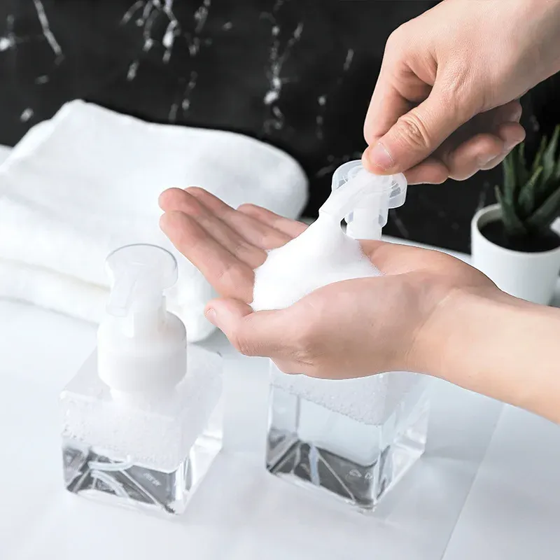 Foam Dispenser Bottle 2454 Mousse Foam Hand Sanitizer Press Type Facial Cleanser Sub-Bottling Container for Travel and Home Use thumbnail 3