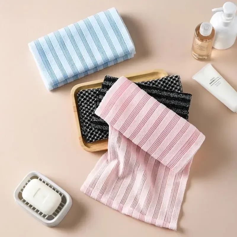 Extra Long Exfoliating Back Scrubber Washcloth for Men & Women - Silver-Ion Infused, Dual-Sided Foam Bath Towel for Deep Cleaning & Smooth Skin thumbnail 2