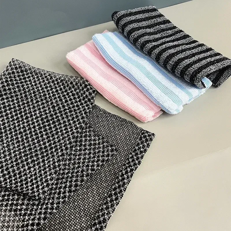 Extra Long Exfoliating Back Scrubber Washcloth for Men & Women - Silver-Ion Infused, Dual-Sided Foam Bath Towel for Deep Cleaning & Smooth Skin showcase 13