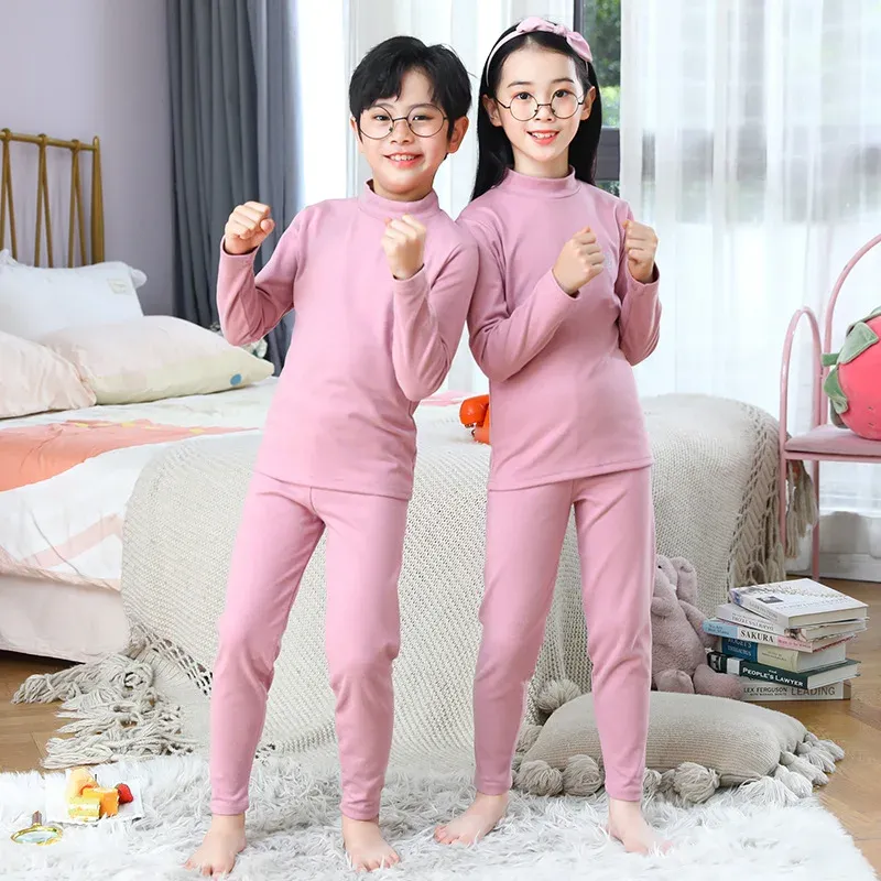 Kids Thermal Underwear Set for Boys & Girls - Thick, Soft, Warm Sleepwear for Autumn/Winter - Traceless Design for Comfort showcase 7