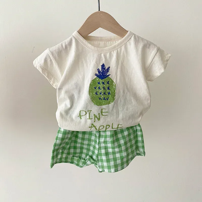 Summer Baby Pajama Set Cotton Toddler Sleeveless Nightwear Kids Cartoon Print Sleepwear for Boys Girls thumbnail 5
