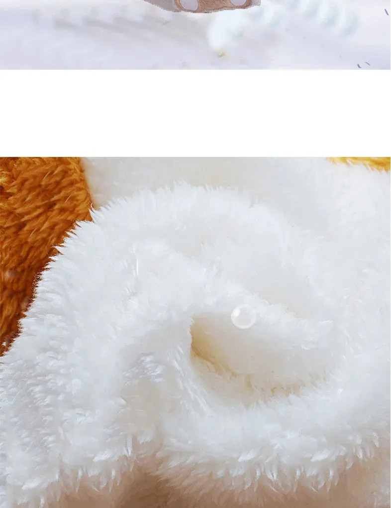 Winter Baby Girls Boys Flannel Fleece Homewear Sets, Cartoon Bear Pajamas for Kids, Autumn Fashion Sleepwear for Children showcase 5
