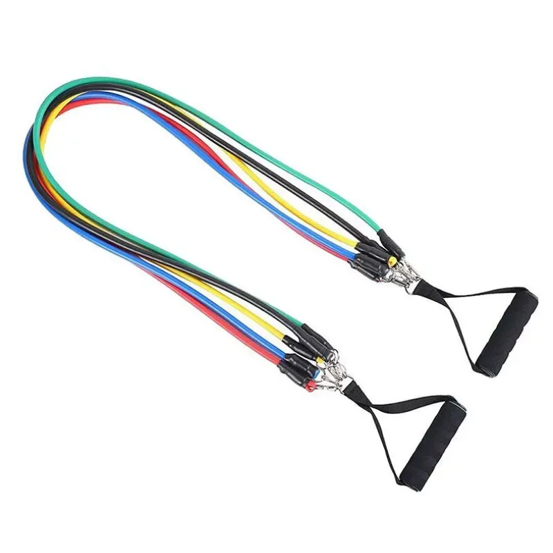 11pcs Resistance Bands Set with Pull Rope, Ankle Straps, Chest Expander for Portable Home Fitness, Yoga, Strength Training, Full Body Workout Equipment for Men & Women thumbnail 6