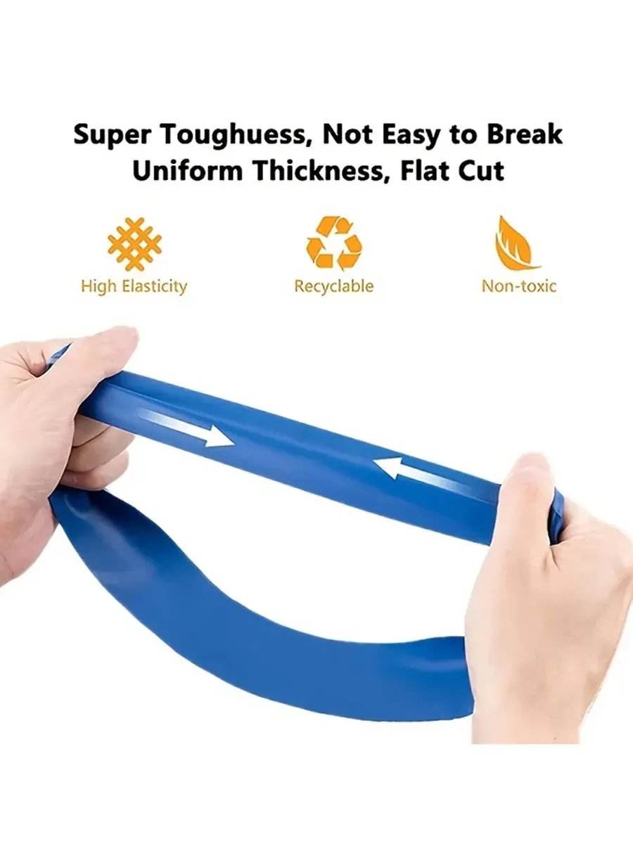 5-Pack Resistance Bands Set for Women & Men - Portable Elastic Exercise Bands for Yoga, Pilates, Physical Therapy, Strength Training & Full Body Workout Anywhere showcase 3