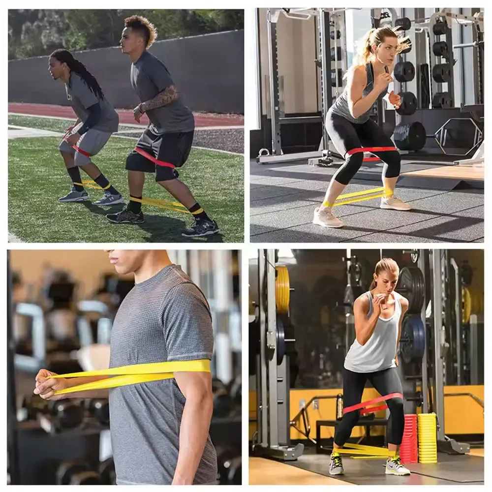 5-Pack Resistance Bands Set for Women & Men - Portable Elastic Exercise Bands for Yoga, Pilates, Physical Therapy, Strength Training & Full Body Workout Anywhere thumbnail 6