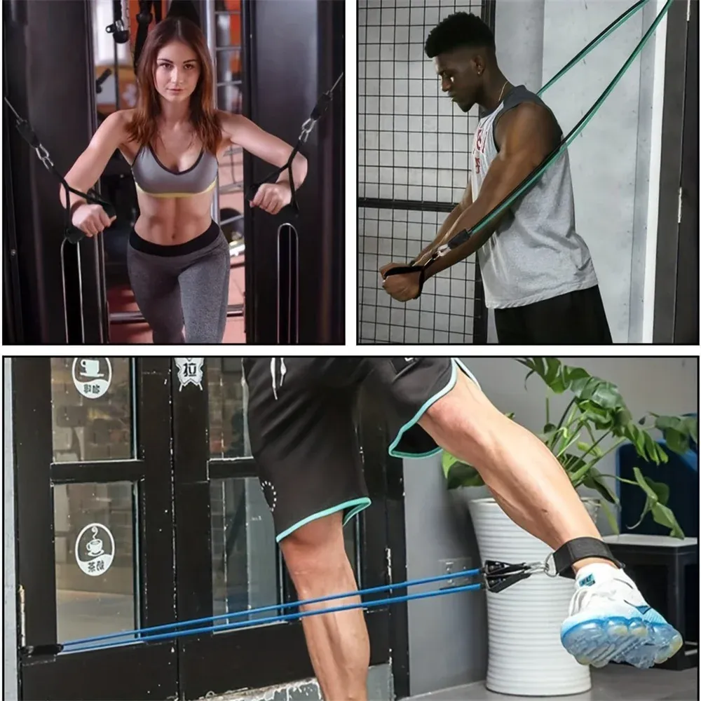 11-Piece Resistance Band Set for Full Body Workout: Portable Pull Rope, Ankle Strap, Chest Expander for Men & Women Fitness showcase 9