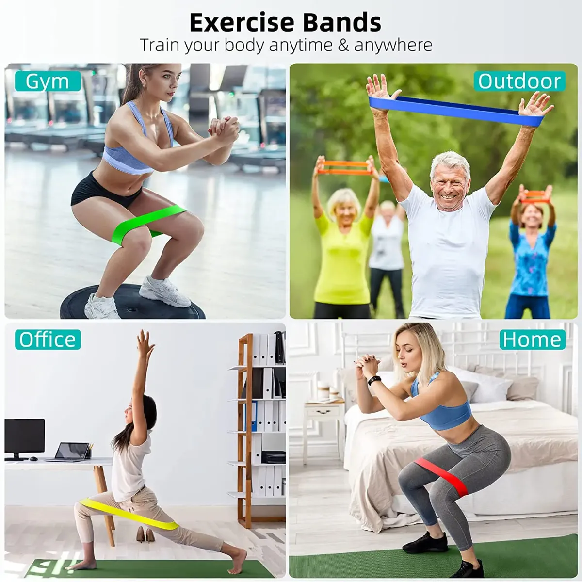 Portable Workout Bar with Resistance Bands Set - Full Body Home Gym Equipment for Pilates, Yoga, Strength Training, Bicep Curls, Squats, and More showcase 39