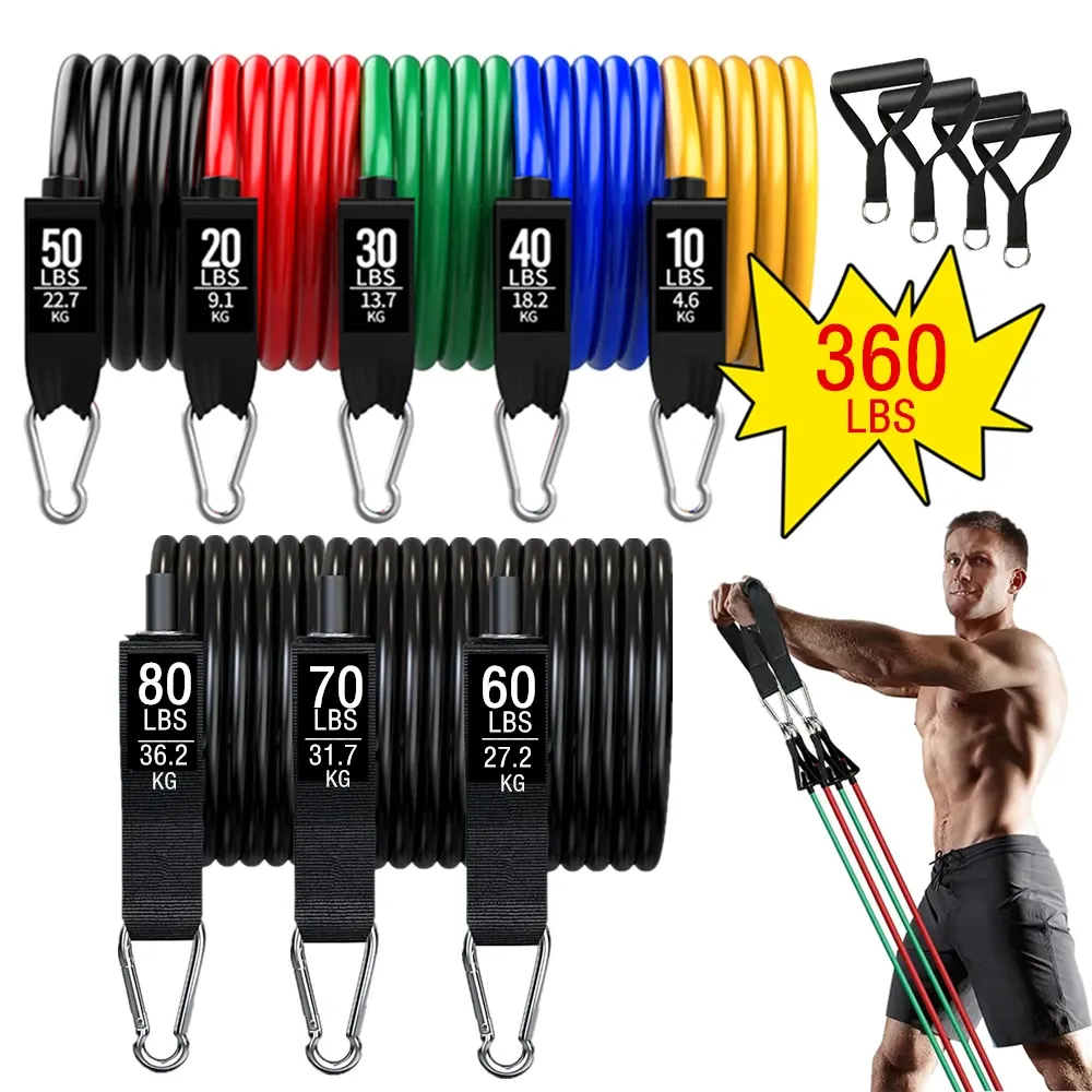 Portable Workout Bar with Resistance Bands Set - Full Body Home Gym Equipment for Pilates, Yoga, Strength Training, Bicep Curls, Squats, and More showcase 10