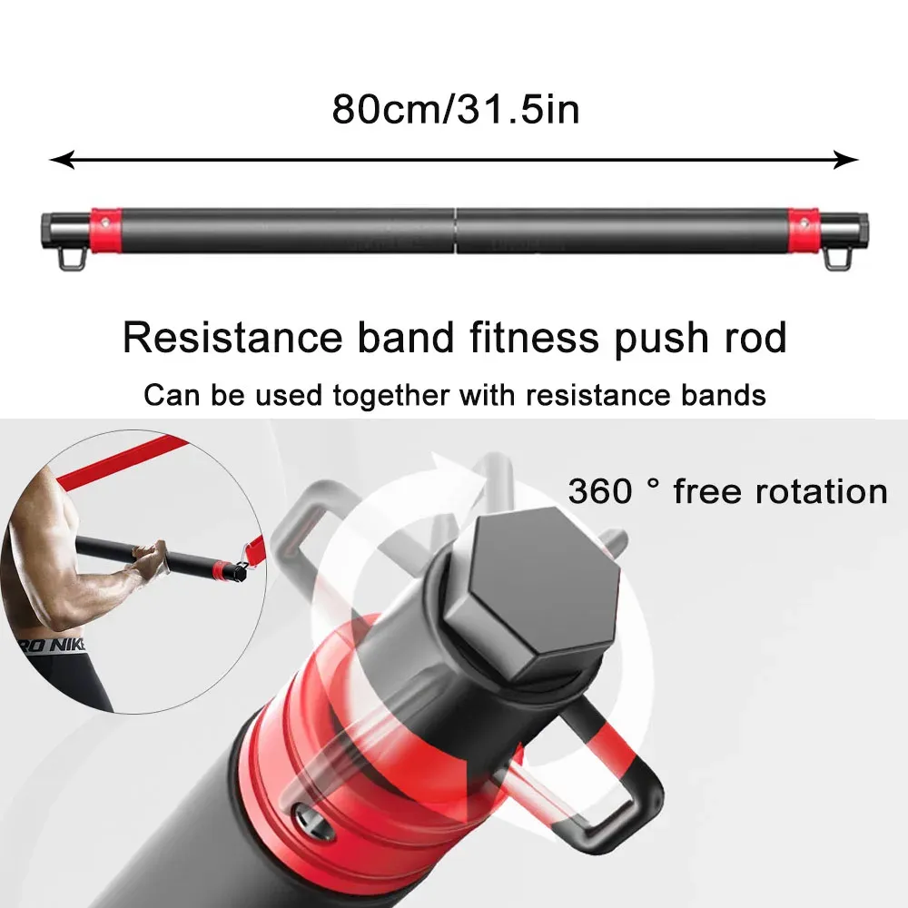 Professional Resistance Bands Set for Men & Women - 5pc Latex Tube Workout Bands with Handles, Door Anchor, Travel Pouch for Home Gym, Strength Training, Fitness, Yoga, Pilates thumbnail 6