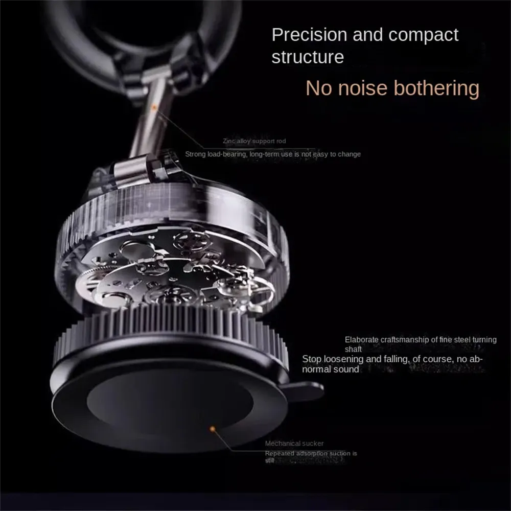 Universal Magnetic Car Phone Holder with 360° Rotation and Strong Vacuum Suction Cup for Secure Navigation Mount showcase 3