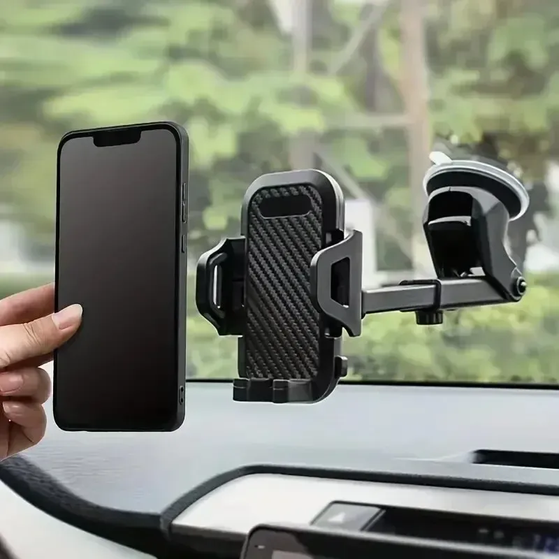 360° Rotatable Car Phone Mount Holder - Universal Windshield Suction Cup & Air Vent Stand for All Cellphones - Secure Stable Grip for Drivers thumbnail 2
