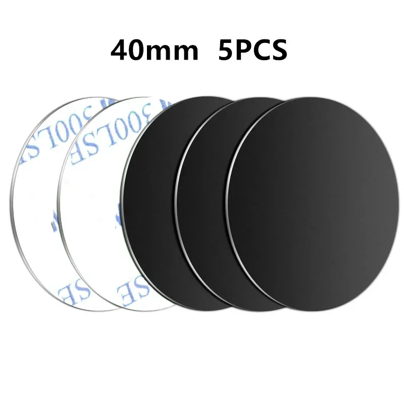 5PCS Car Phone Holder Metal Plate Set: Round & Square Magnetic Stickers for Mobile Tablet Car Stands, Universal Iron Sheet Mount Accessories showcase 8