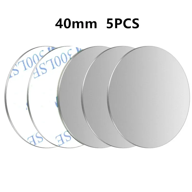 5PCS Car Phone Holder Metal Plate Set: Round & Square Magnetic Stickers for Mobile Tablet Car Stands, Universal Iron Sheet Mount Accessories showcase 7