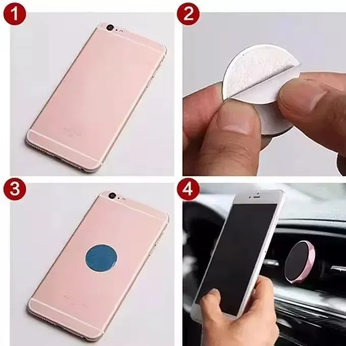 1/20Pcs Magnetic Metal Plate For Magnetic Car Phone Holder Universal Iron Sheet Sticker Stand Mobile Phone Magnet Holder Mount thumbnail 5