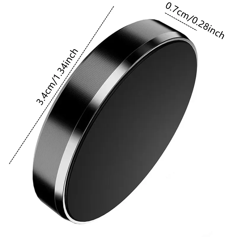 Universal Magnetic Car Phone Holder Mount Stand for iPhone Samsung Xiaomi - Rotatable or Fixed Dashboard Sticker thumbnail 6