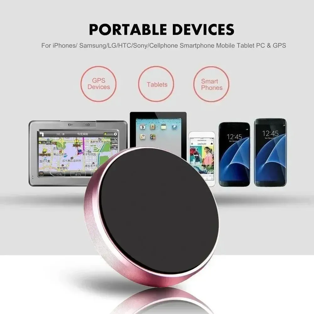 Universal Magnetic Car Phone Holder Mount Stand for iPhone Samsung Xiaomi - Rotatable or Fixed Dashboard Sticker showcase 10