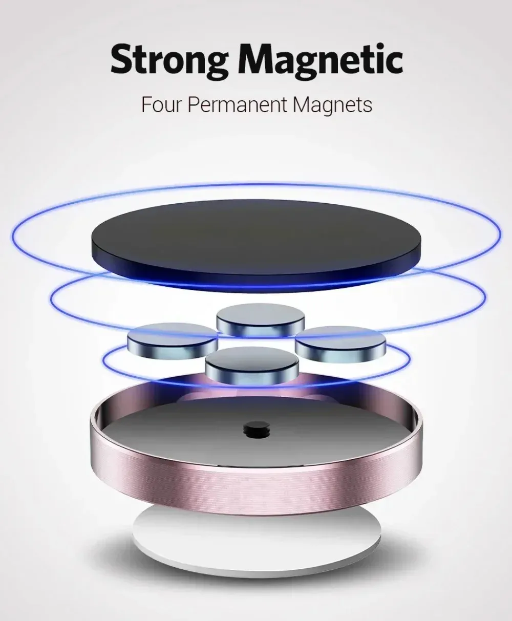 Universal Magnetic Car Phone Holder Mount Stand for iPhone Samsung Xiaomi - Rotatable or Fixed Dashboard Sticker showcase 9