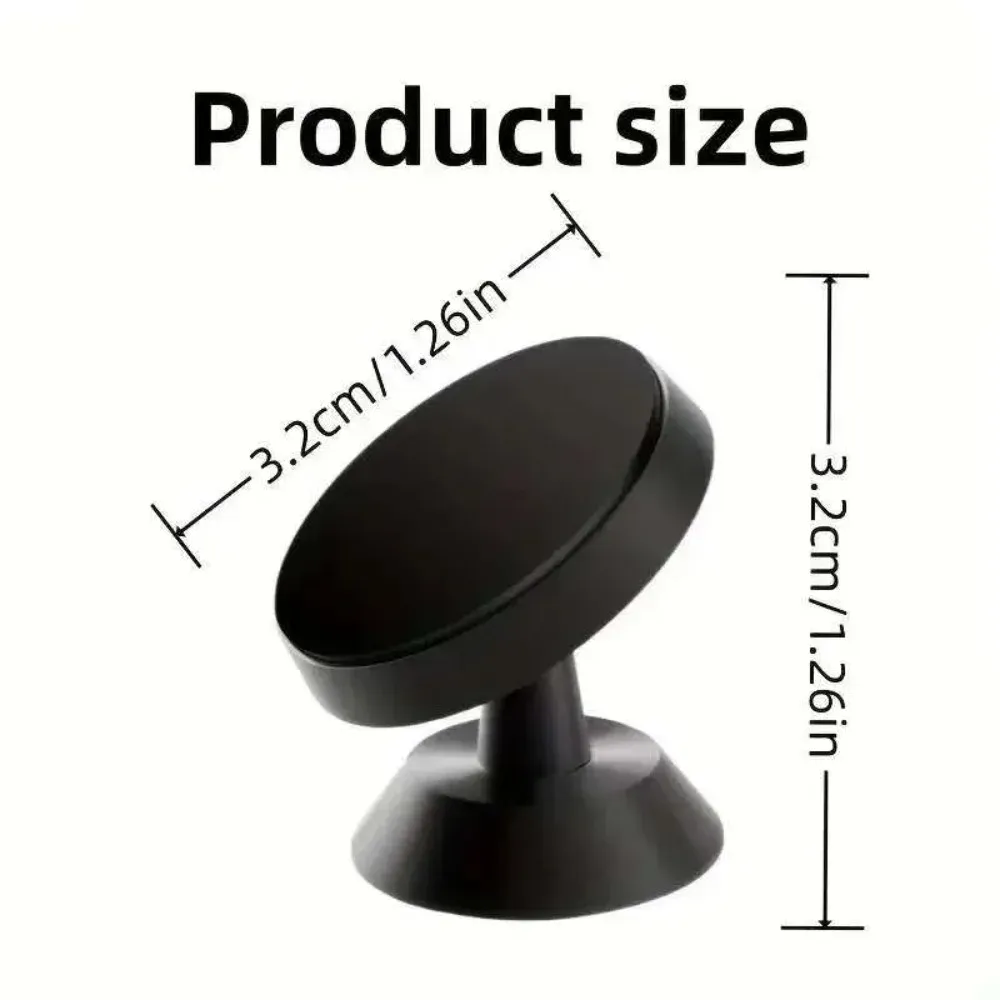 Universal Magnetic Car Phone Holder Mount Stand for iPhone Samsung Xiaomi - Rotatable or Fixed Dashboard Sticker showcase 3