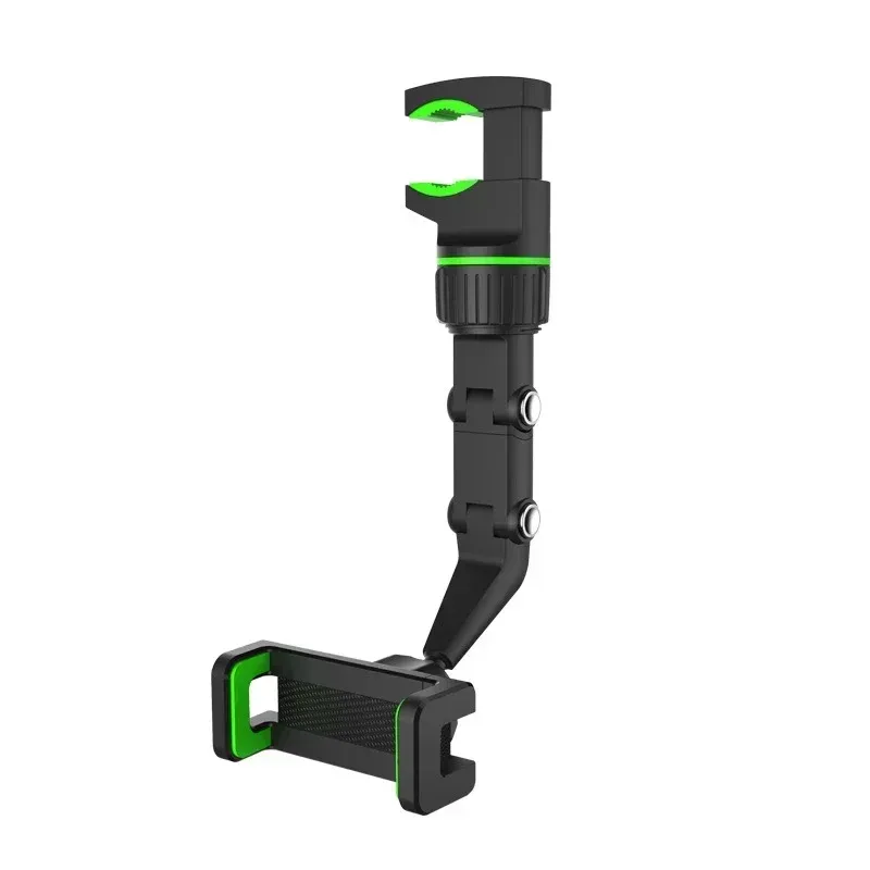 360° Rotatable Universal Car Phone Holder Mount - Adjustable Rearview Mirror Seat Clip Bracket for All Smartphones showcase 1