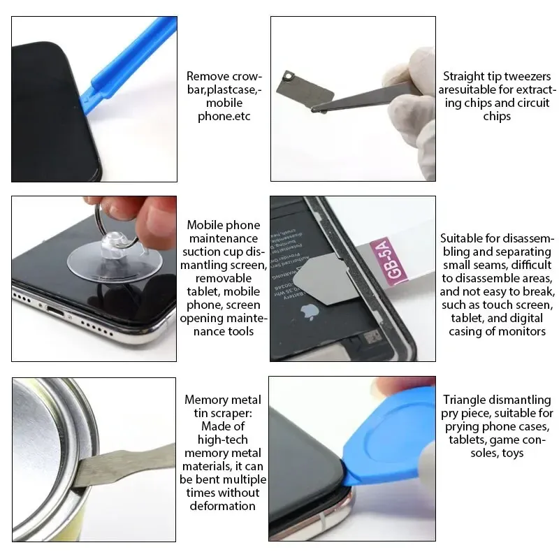 40-in-1 Mobile Phone Repair Tool Kit for iPhone & Android - Precision Screwdriver Set for Disassembly & Maintenance thumbnail 6