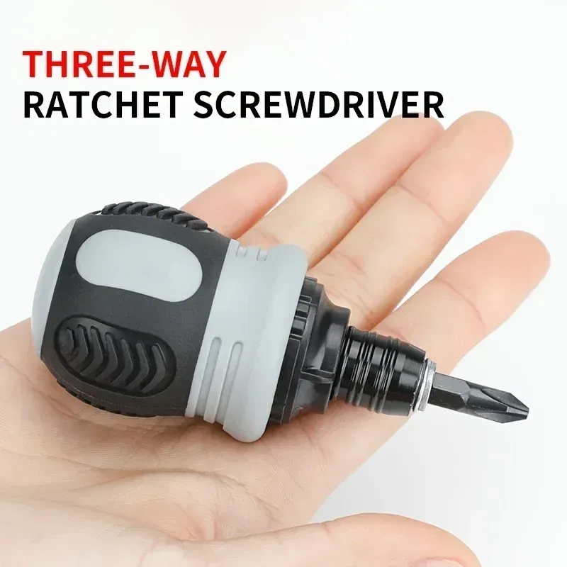Mini Ratchet Screwdriver Set with Double-Ended Bit, CR-V Steel, Labor-Saving Dual-Purpose Tool for Home, Auto, and Appliance Repair showcase 1