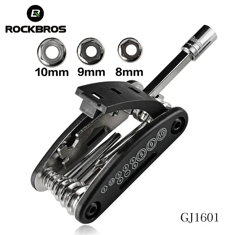 ROCKBROS 16-in-1 Bike Multi-Tool Kit: Portable Bicycle Repair Set with Hex Wrenches, Screwdrivers, and Spoke Key for Mountain Cycling Maintenance thumbnail 2