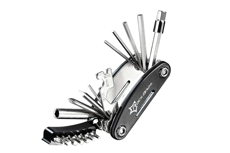 ROCKBROS 16-in-1 Bike Multi-Tool Kit: Portable Bicycle Repair Set with Hex Wrenches, Screwdrivers, and Spoke Key for Mountain Cycling Maintenance showcase 20