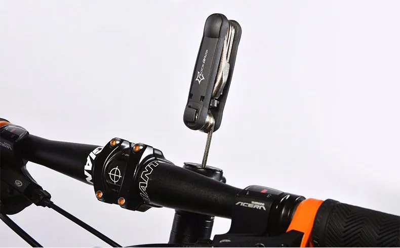 ROCKBROS 16-in-1 Bike Multi-Tool Kit: Portable Bicycle Repair Set with Hex Wrenches, Screwdrivers, and Spoke Key for Mountain Cycling Maintenance showcase 14