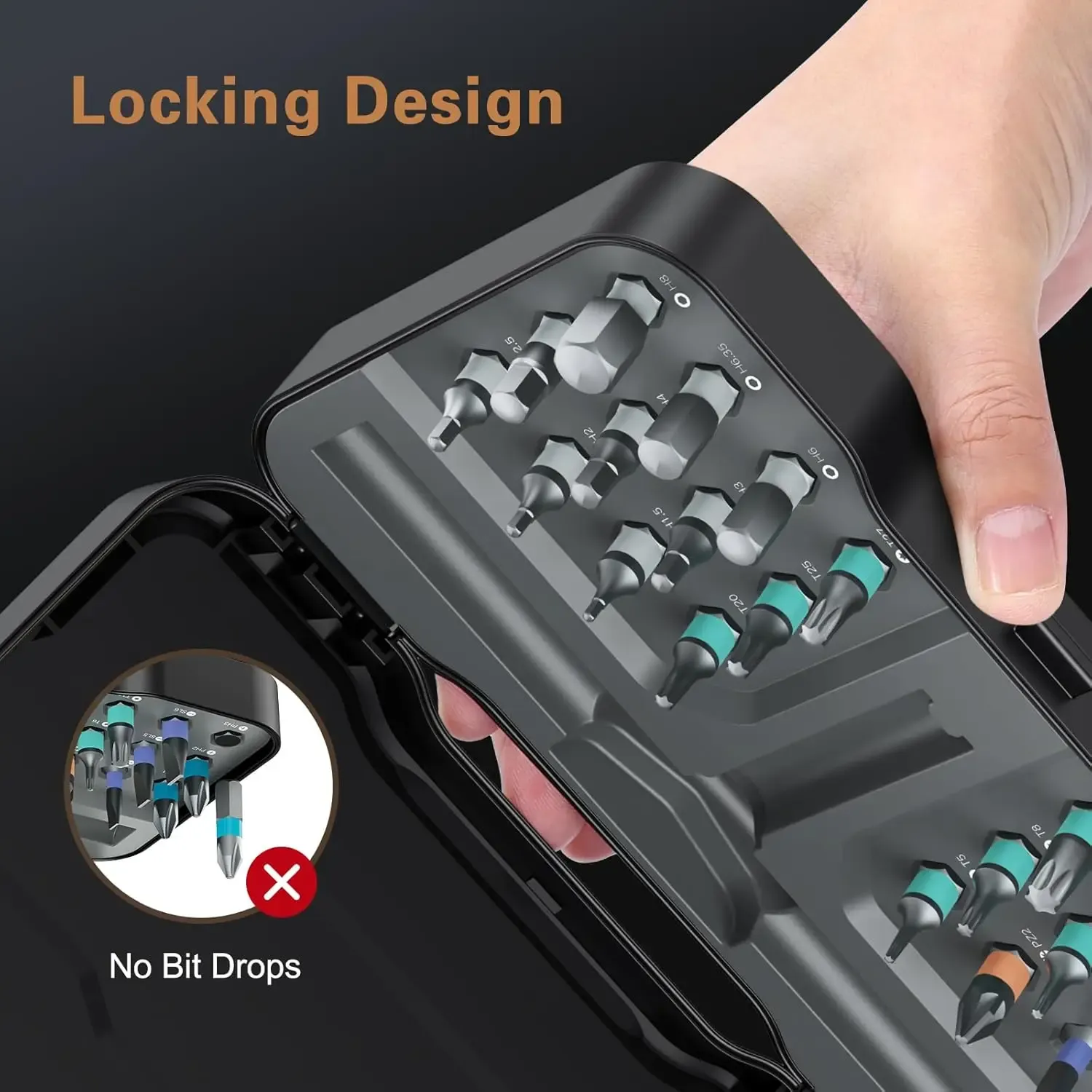 24-in-1 Multi-Purpose Ratchet Screwdriver Set with Magnetic Bits for DIY Household Repair and Precision Work thumbnail 4