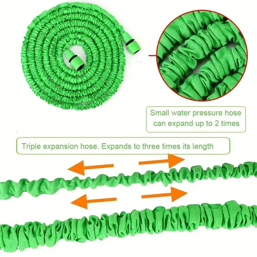 25-200FT Expandable Garden Hose, Lightweight & Durable Magic Water Hose with 7 Spray Patterns, Easy Storage for Home Garden, Car Wash, Pet Bathing thumbnail 5