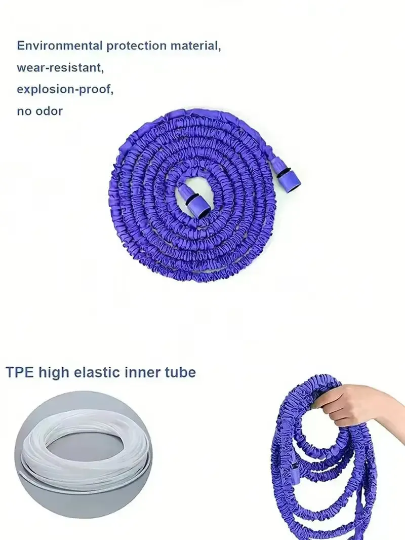 25-200FT Expandable Garden Hose, Lightweight & Durable Magic Water Hose with 7 Spray Patterns, Easy Storage for Home Garden, Car Wash, Pet Bathing showcase 13