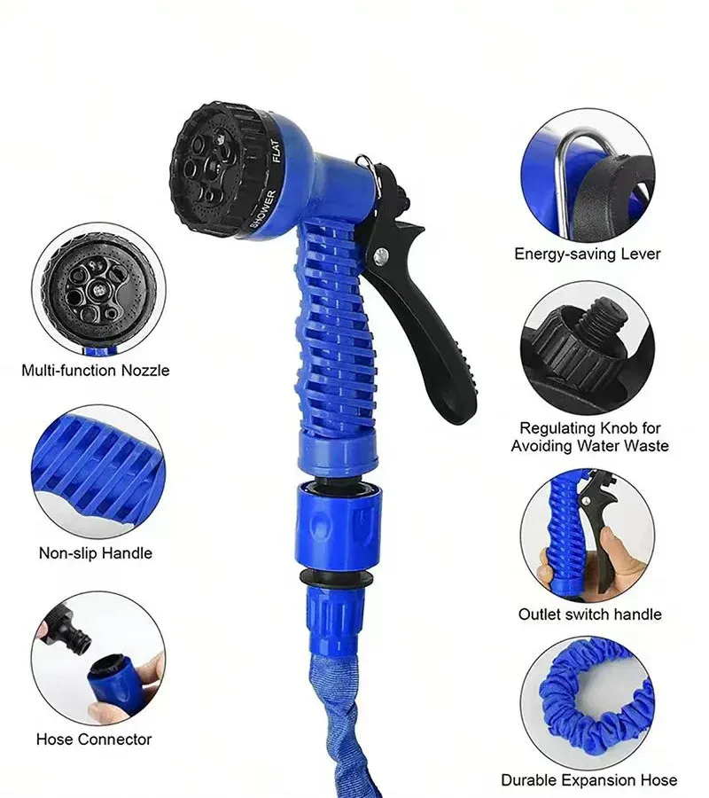 25-200FT Expandable Garden Hose, Lightweight & Durable Magic Water Hose with 7 Spray Patterns, Easy Storage for Home Garden, Car Wash, Pet Bathing showcase 16