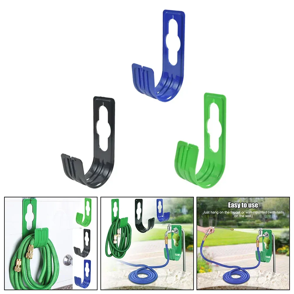 Garden Hose Holder Wall Mount Tap Organizer Rack - Durable Plastic for Agriculture, Car Wash, Lawns - Convenient Outdoor Water Pipe Storage thumbnail 2