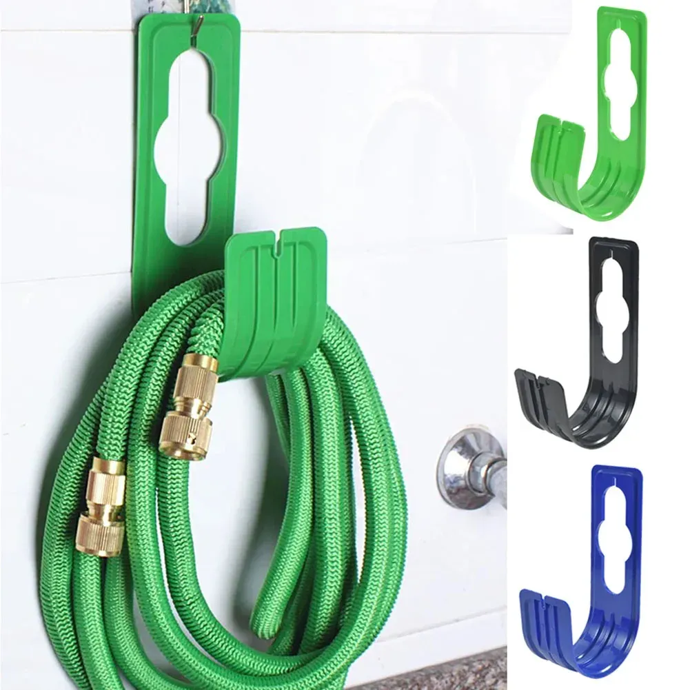 Garden Hose Holder Wall Mount Tap Organizer Rack - Durable Plastic for Agriculture, Car Wash, Lawns - Convenient Outdoor Water Pipe Storage