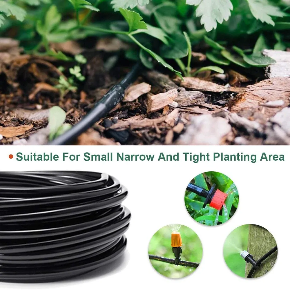 Durable PVC Micro Irrigation Tubing 4/7mm Hose for Garden Greenhouse Bonsai Drip System Sprinkler - 5m to 60m Lengths Available showcase 6